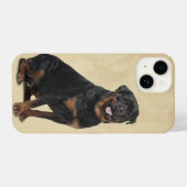 Rotweiler-Hunde Tierart Art iPhone Hülle (Rückseite (Horizontal))