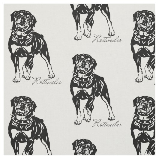 Rotweiler Stoff (Muster)