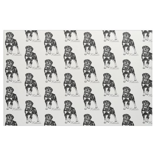 Rotweiler Stoff (Fat Quarter (45,7 x 55,9 cm))