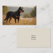 Rotweiller Dog Visitenkarte (Vorne/Hinten)