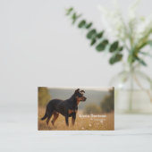 Rotweiller Dog Visitenkarte (Stehend Vorderseite)