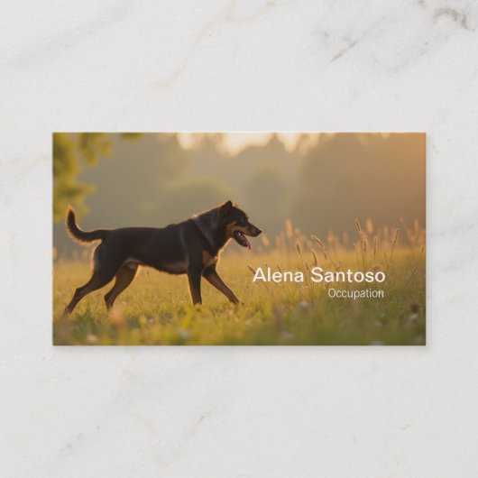 Rotweiller Dog Visitenkarte (Vorderseite)