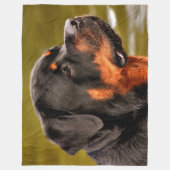 ROTWEILLER FLEECEDECKE (Vorderseite)