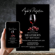 Rotwein 'Aged to Perfection' zum 50. Geburtstag