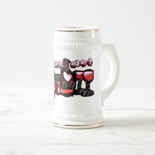 Rotwein Bierglas (VorderseiteRechts)