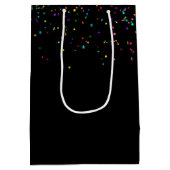 Rotwein Birthday Mittlere Geschenktasche Geschenktüte (Rückseite)