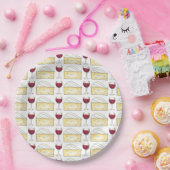 Rotwein Brie Käse Cocktail Party Teller (Party)