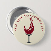 Rotwein Button (Vorne & Hinten)