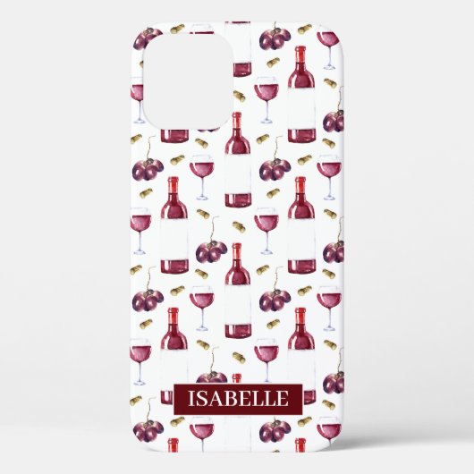 Rotwein Case-Mate iPhone Hülle (Rückseite)