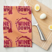 Rotwein drucken unten küchentuch (Viertel Falte)