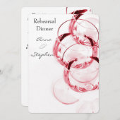 Rotwein Einladung (Vorne/Hinten)