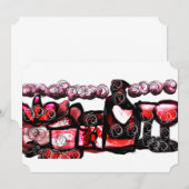 Rotwein Einladung (Vorne/Hinten)