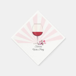 Rotwein, elegant, Wein, Blumenwein Serviette