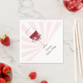 Rotwein, elegant, Wein, Blumenwein Serviette (Beispiel)