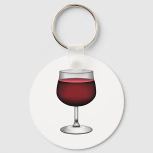 Rotwein - Emoji Schlüsselanhänger