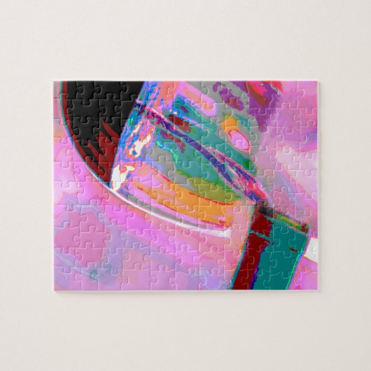 Rotwein feiert Abend Puzzle (Horizontal)