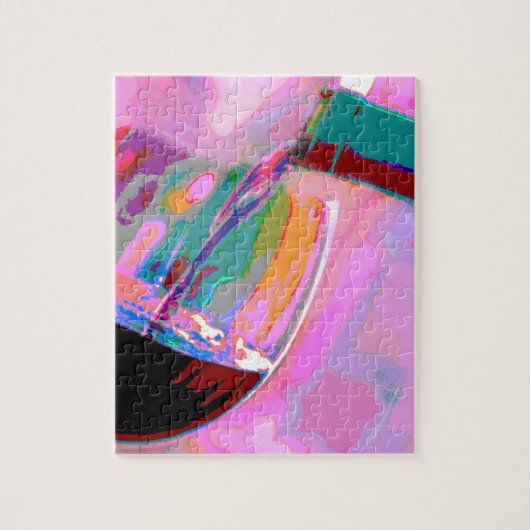 Rotwein feiert Abend Puzzle (Vertikal)