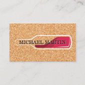 Rotwein Flasche | Korkgeschichte Visitenkarte (Vorderseite)