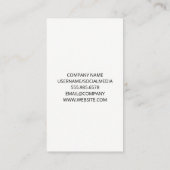 Rotwein Flasche Pour Visitenkarte (Rückseite)