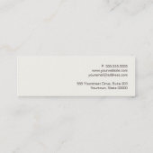 Rotwein Flasche Sommelier Mini Visitenkarte (Rückseite)