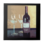 Rotwein Fliese (Vorderseite)