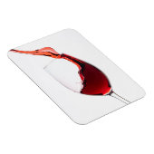 Rotwein fließt ins Weinglas Magnet (Rechte Seite)
