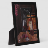 Rotwein-Gemälde von Alfred Fox Fotoplatte (Seite)