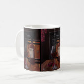 Rotwein-Gemälde von Alfred Fox Kaffeetasse (Vorderseite Links)