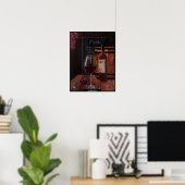 Rotwein-Gemälde von Alfred Fox Poster (Heimbüro)