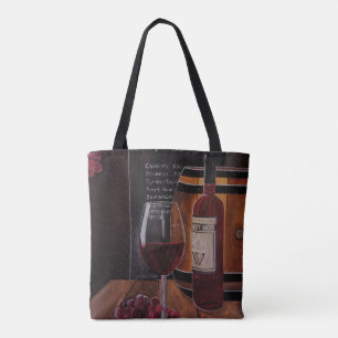 Rotwein-Gemälde von Alfred Fox Tasche