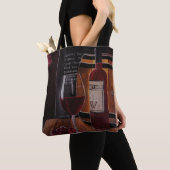 Rotwein-Gemälde von Alfred Fox Tasche (Von Nahem)