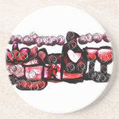 Rotwein Getränkeuntersetzer (Vorne)