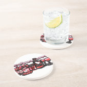 Rotwein Getränkeuntersetzer (Seite)