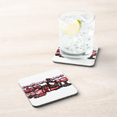 Rotwein Getränkeuntersetzer (Rechte Seite)
