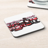 Rotwein Getränkeuntersetzer (Linke Seite)