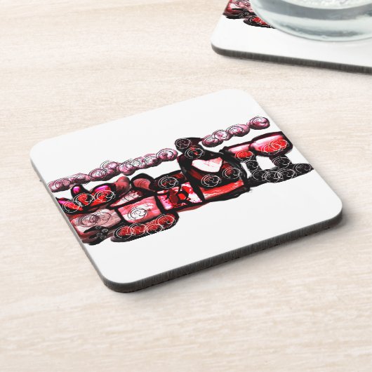 Rotwein Getränkeuntersetzer (Linke Seite)