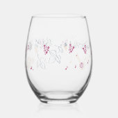 Rotwein Glas (Rückseite)