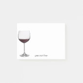 Rotwein-Glas-Anmerkungen Post-it Klebezettel (Vorderseite)