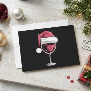 Rotwein Glas Weihnachten Lustiger Weihnachten Xmas