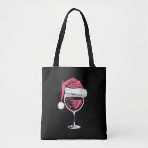 Rotwein Glas Weihnachten Lustiges Weihnachten Xmas Tasche