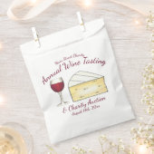 Rotwein Glass Brie Wohltätigkeit Degustation Geschenktütchen (Ausgeschnitten)