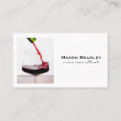 Rotwein-Glass Pour Visitenkarte (Vorderseite)