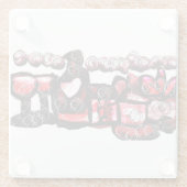 Rotwein Glasuntersetzer (Rückseite)