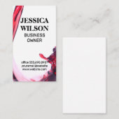 Rotwein in Glas Visitenkarte (Vorne/Hinten)