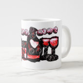 Rotwein Jumbo-Tasse (Vorderseite Rechts)