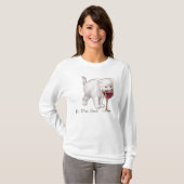 Rotwein-Katzen-Snob-T - Shirt (Vorne ganz)