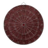 Rotwein Kork Look Holzkörner Dartscheibe (vorne)