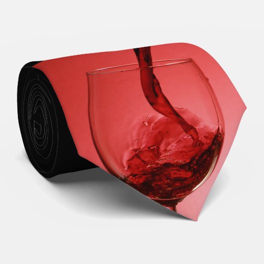 Rotwein-Krawatte Krawatte (Gerollt)