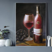Rotwein - Kunstdruck Poster