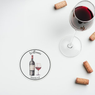 Rotwein-Liebhaber-Unterlage – Personalisierter Wei Getränkeuntersetzer